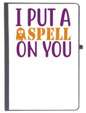 Udnag Halloween | I Put A Spell On You Copy Ruled Notebook Diary (A5 80Pages 80Gsm, Black)