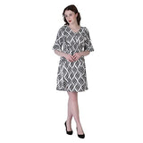 Leriya Fashion One Piece Dress For Women| Midi Dress For Women| Birthday Dress For Women (Large, White)
