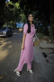 Gosriki Women'S Cotton Blend Straight Printed Kurta With Pant (Pranati Baby Pink-Gs_M_Baby Pink_Medium),Baby Pink,,B0F48WTD8N