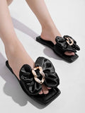 Shoetopia Women'S Wedge Heel Sandal,Black,8,B0CK7XQ14S