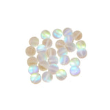 UUYYEO Matte Crystal Glass Mermaid Aurora Moonstone Beads for Jewelry Making - 8 mm, 100 pcs