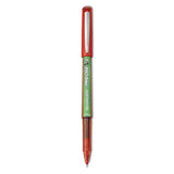 Pilot 26302 Precise V5 BeGreen Stick Roller Ball Pen, 0.5mm, Red Ink/Barrel, Dozen