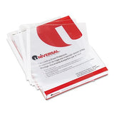 Universal TopLoad Poly Sheet Protectors, Nonglare, Economy, Letter, 200/Box