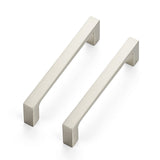 Ravinte 30 Pack Solid 4 Inch Kitchen Square Cabinet Handles Brushed Nickel Cabinet Pulls Drawer Pulls Kitchen Cabinet Hardware K