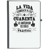 Udnag Ruled Notebook Diary Cuarenta | La Vida, [A5 80Pages 80Gsm]