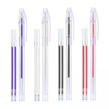 ATORSE 2xFabric Marker Pen, 1 Set Heat Erasable Fabric Marking Pens 4Color 3Pcs