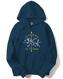 Adro Men'S Cotton Neck Hooded Sweatshirt (H21-M-Die-Sb_Teal_L)