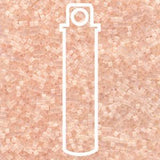 Miyuki Delica Seed Beads - Size 11/0 (1.6 mm), DB0821, Light Peach Silk Satin, 7.2 g, Approx. 1440 Beads, Made in Japan