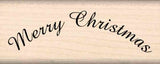 Stamps by Impression Merry Christmas Rubber Stamp ST 0325a - 2.5 Block