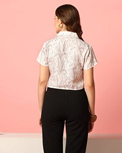 Toplot Women'S Casual Printed Crop Shirt With Half Sleeve Pack Of 2 (Combo-5059-Mlt-Wht-Xs),Multi-White,,B0CFTZH5G4