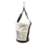 Klein Tools 5172PS HeavyDuty TaperedWall Bucket with 15 Inside Pockets, No. 4 Canvas