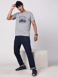 Adro Men'S Regular Fit T-Shirt (Rnr-M-Ame-Gr-M_Grey_Medium)