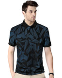 Eyebogler Geometric Printed Men Tshirt,Black Light Air ForcApparel,M