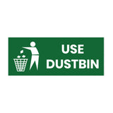 Use Dustbin Sign Board 5MM Sunboard Sheet 10x4 Inch