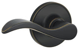 Schlage J10SEV716 Seville Hall and Closet Lever, Aged Bronze
