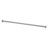 Naiture 60 Never Rust Stainless Steel Straight Shower Curtain Rod Chrome Finish