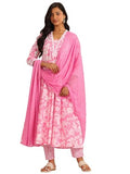 Libas Women'S Cotton Kurta Sets (400096O_Pink_Xl)