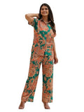 GRECIILOOKS Women's Rayon Printed Regular Fit Co Ord Set (GL-W2117&TR1080_Mint Green_M)