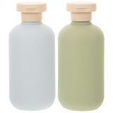 Didiseaon 2Pcs 200ml/6.7oz Squeeze Tubes Refillable Travel Bottles PE Cosmetic Container with Flip Cover for Vacation Facial Cle