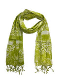 Elegant Scarf Studio Soft & Lightweight Rayon Scarf For Women | Premium Abstract Printed Stole For Ladies With Fringes | Long St