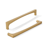 khtumeware 10 Pack Solid Handles 8-Inch(203mm) Brushed Gold Cabinet pulls Kitchen Cabinet Handles, Cabinet Pulls Kitchen Cabinet