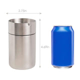 JOCHA Car Ashtray with lid smell proof Stainless Steel Portable Smokeless Detachable Windproof Self Extinguishing Butt Bucket As