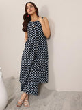 Libas Women'S Cotton Kurta Set (400423_Blue_M)