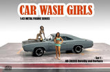 'Car Wash Girls'' Set 1 Dorothy And Barbara 2 Piece Figure For 1/43 Scale Models By American Diorama