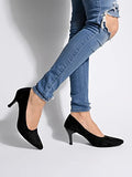 Shoetopia Women'S Block Heel Pumps Black 2 Uk,Black,2,B0C3RMXWF9