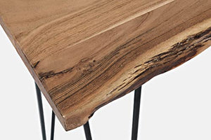 Jofran Nature'S Edge 50 Modern Solid Wood Live Edge Console Sofa Table, Natural