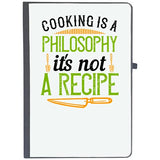 Udnag Ruled Notebook Diary Cooking | Cooking Is A Philosophy,ItS Not A Recipe, [A5 80Pages 80Gsm]