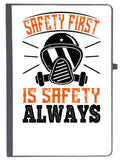 Udnag Ruled Notebook Diary Firefighter | Safety First Is safety Always, [A5 80Pages 80Gsm]