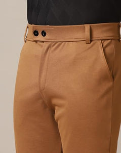Toplot Men'S Formal Trousers || Slim Fit Men'S Wear Trousers || Stretchable Formal Pant Trousers || Trouser For Men (Formal-5181-Brown-36),Brown,36,B0DKBM82N1