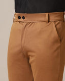 Toplot Men'S Formal Trousers || Slim Fit Men'S Wear Trousers || Stretchable Formal Pant Trousers || Trouser For Men (Formal-5181-Brown-36),Brown,36,B0DKBM82N1