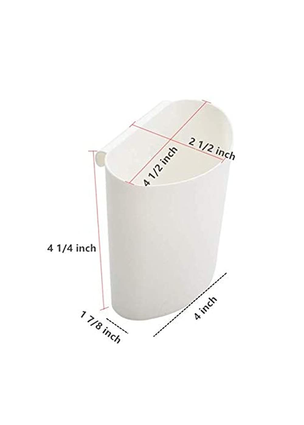 Rikyo 4Pcs Hanging Cup Holder,Rolling Cart Accessories,Plant Containers,Hanging Flower Pots,Space Saver,Storage Bucket,Make Up P