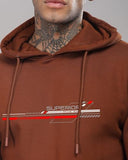 ADRO Hoodies for Men 320 GSM Soft Cotton Hoodie Fabric Long Lasting Printed Hoodie for Winter | Mens Hoodies | Sweatshirt for Men|H24-RAC-BR-XL,Downtown Brown