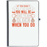 Udnag Ruled Notebook Diary Skiing | If You DonT Do It This Year, You Will Be One Year Older When You Do, [A5 80Pages 80Gsm]