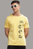 ADRO Men's Solid Regular Fit T-Shirt (RN24-POC-LY_Light Yellow,Light Yellow
