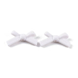 LiQunSweet 50 pcs White Bow Tie Theme Acrylic Beads Opaque Lovely Bowknot Bow Loose Spacer Beads for Bracelet Earring Necklace D