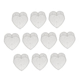 ATORSE 20 Pieces Heart Butterfly Clear Tealight Cup Plastic Holders Candle Mold
