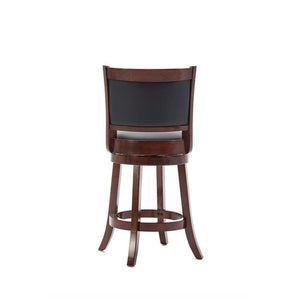 Boraam Augusta Counter Height Swivel Stool, 24-Inch, 1-Pack, Cherry