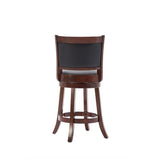 Boraam Augusta Counter Height Swivel Stool, 24-Inch, 1-Pack, Cherry