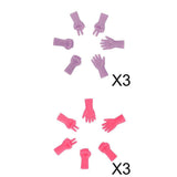 ATORSE 36pcs Knitting Needles Point Cover Rock Scissor Paper Design