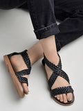 Shoetopia Women'S Block Heel Sandal,Black,4,B0CXJ2X3P5