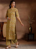 Libas Women'S Cotton Kurta Set (35779Hs_Mustard