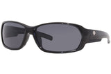 Harley Davidson Eyewear HD0913X Sunglasses Shiny Black Frame, Smoke Lenses, 63 mm HD0913X6301A