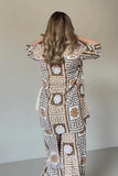 Leriya Fashion Women'S Rayon Printed Regular Dress (Lf-W2192&Tr1150_Brown,BrownApparel,XL