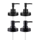 Onsogi Regular Mouth Plastic Mason Jar Soap Dispenser Pumps and Lids- Rust-Proof Mason Jar Accessories Rustic Farmhouse Kitchen 