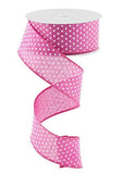 1.5X10yd Raised Swiss Dots On Royal Wired Edge Ribbon