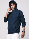 Adro Mens Cotton Solid Hoodie Sweatshirts (H23-Pln-Sb_Teal_L)